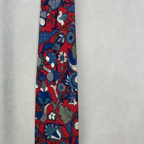 Vintage ClayBrooke men’s neck tie pink and blue 100% silk Made in USA - Picture 5 of 8